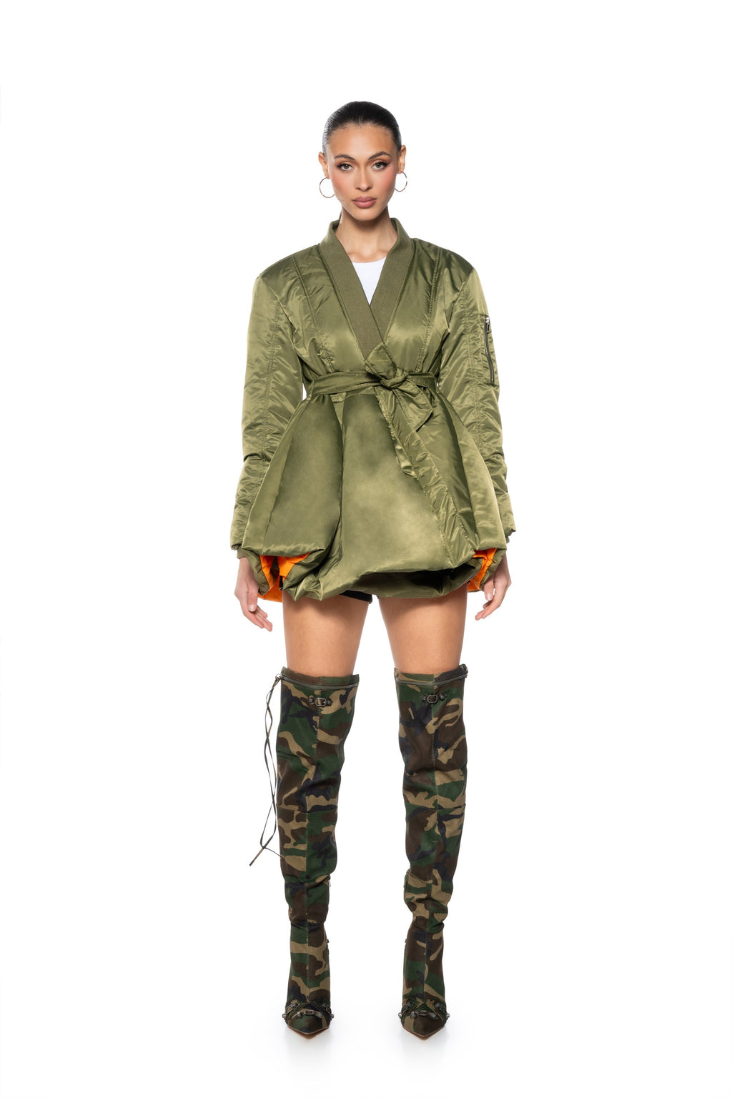 KIMMY PEPLUM BOMBER JACKET
