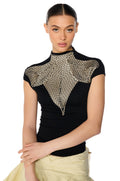 KYLAR ROPE DETAIL KNIT TOP