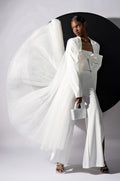 LAST BASH TULLE BLAZER TRENCH