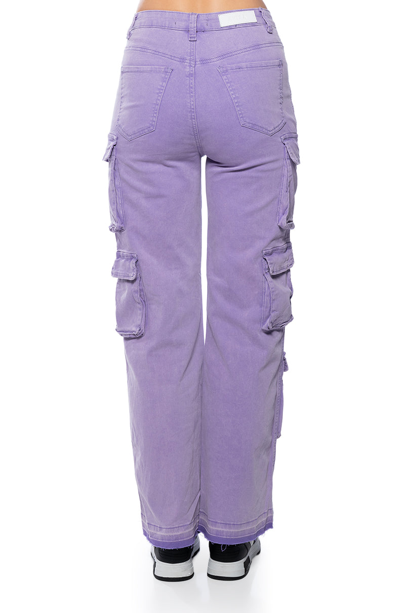 LAVENDAR DREAMS TWILL CARGO PANTS