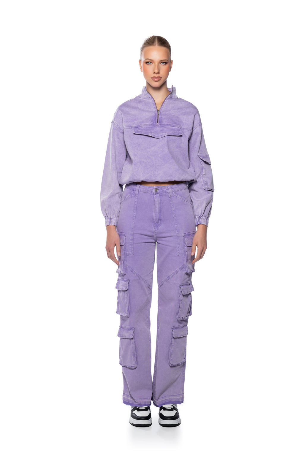 LAVENDAR DREAMS TWILL CARGO PANTS