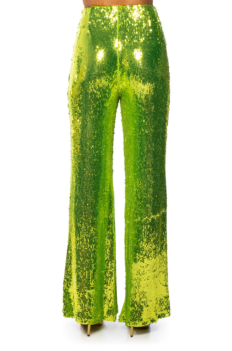 LIMEADE DREAMING SEQUIN TROUSER