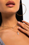 LIP LOCKED LAYERED NECKLACE