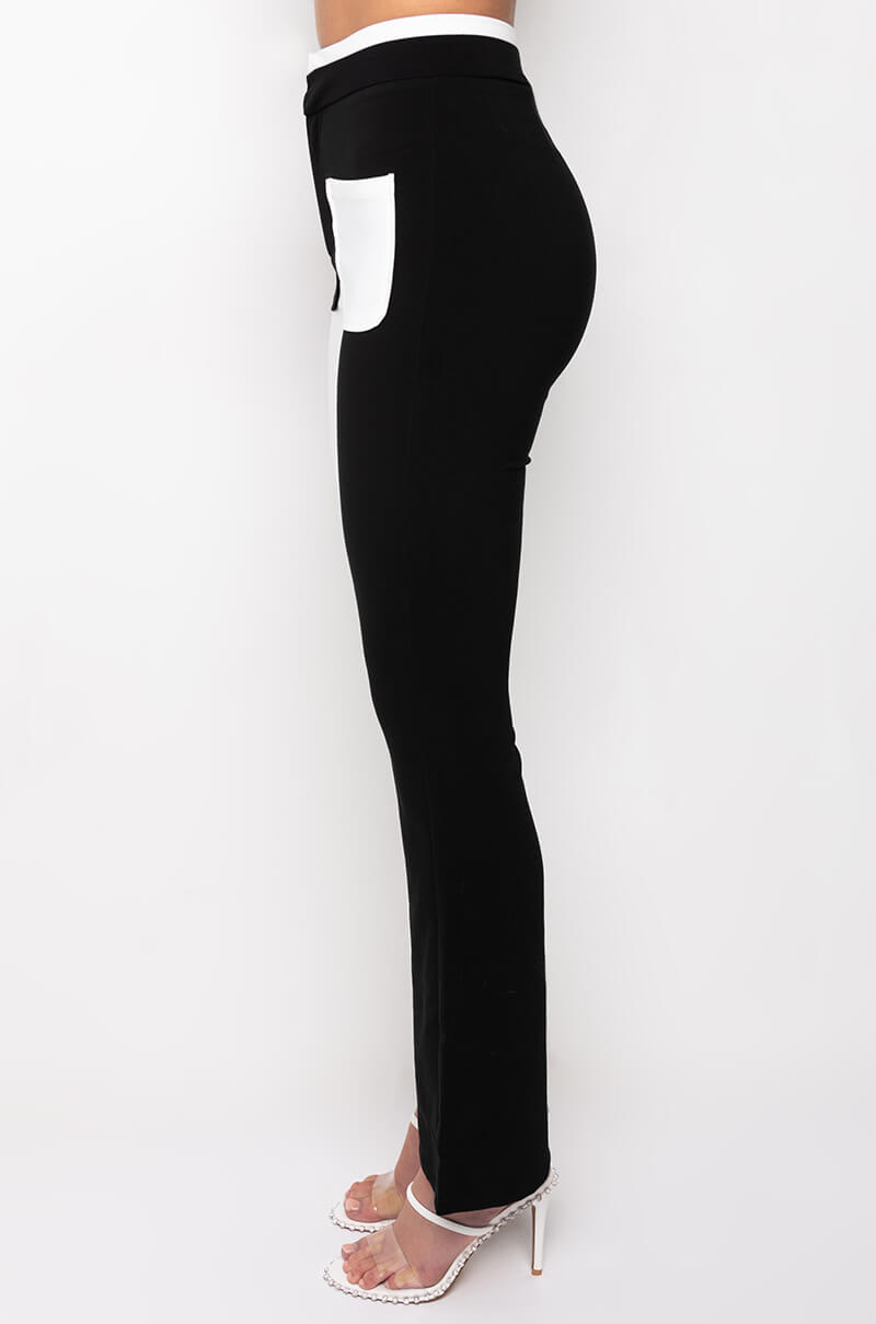 LONG LINES COLORBLOCK FLARED TROUSER