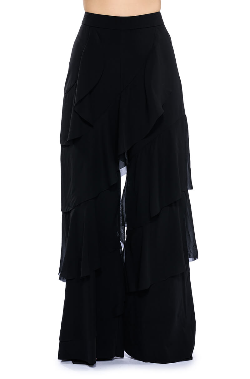 LOREN RUFFLE DETAILED PANTS