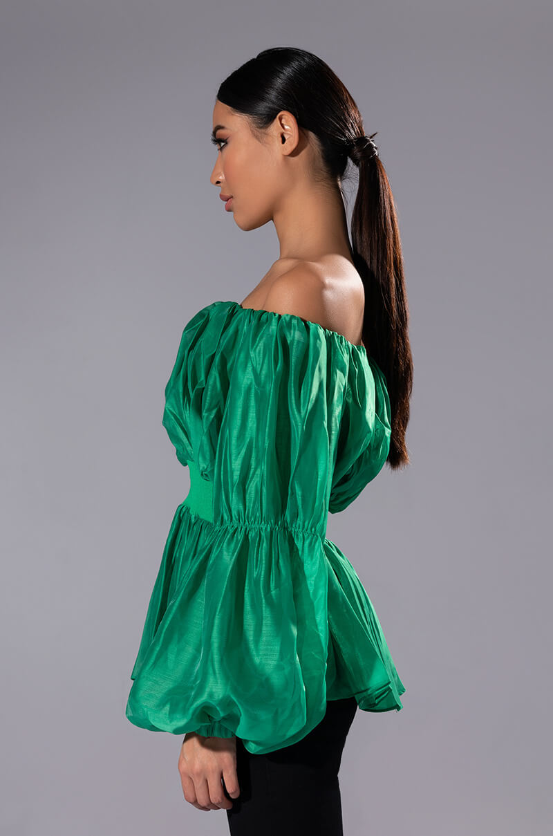 LOVE SPRUNG OFF THE SHOULDER BLOUSE