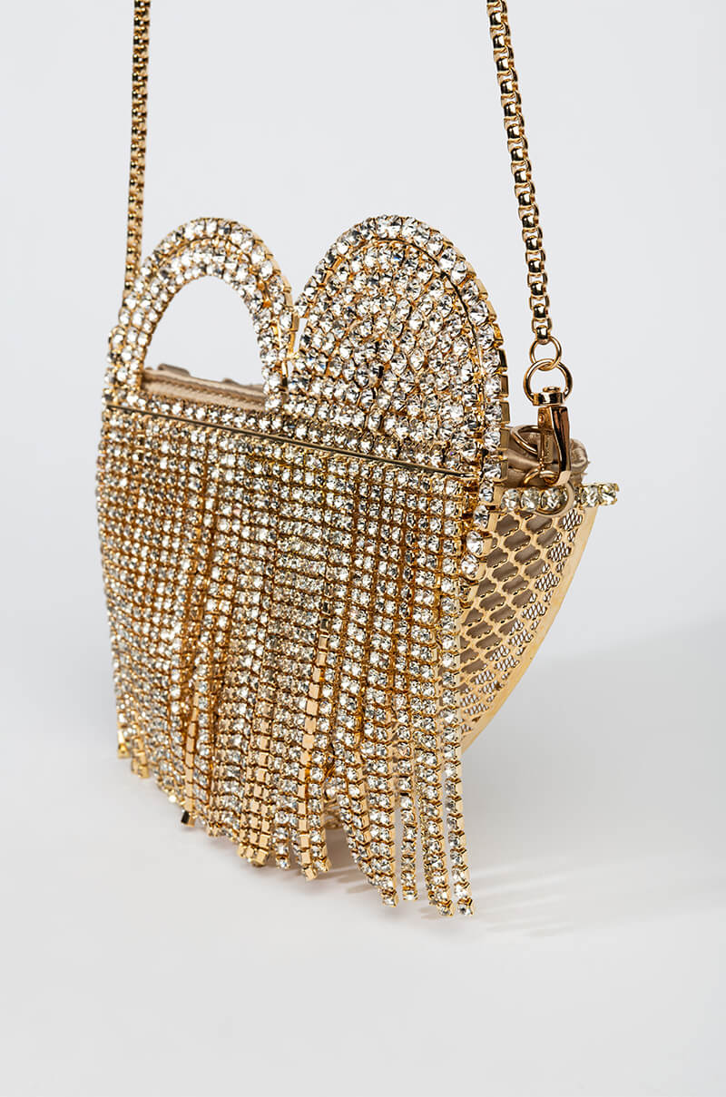 LOVER LOVER GOLD DRIPPY HEART BAG