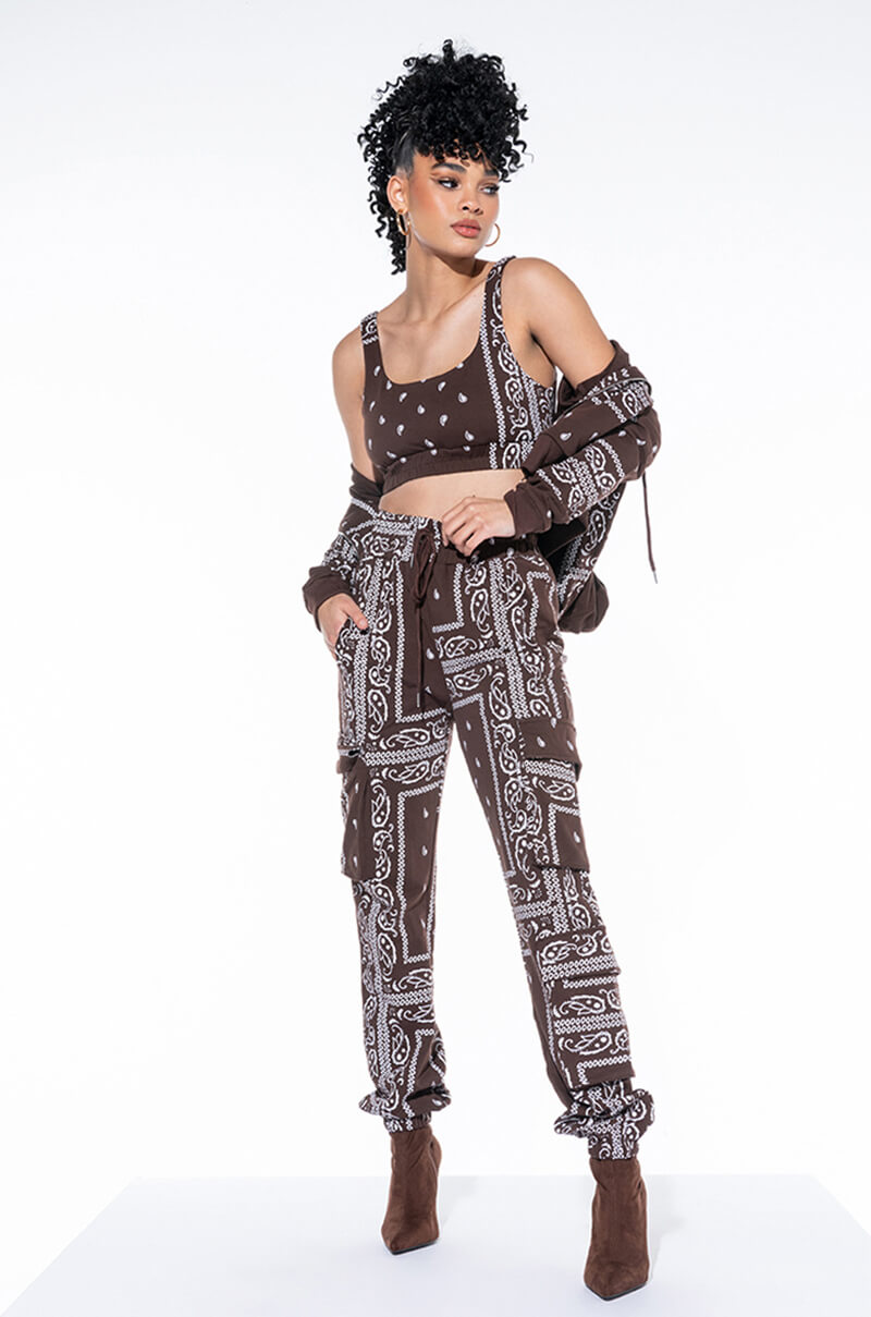 LUX PRINTED CROP TOP