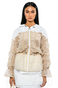 MADE YOU LOOK RUCHED BOMBER