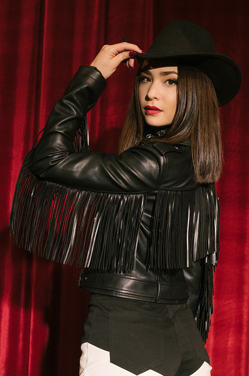 MAMA FRINGE MOTO JACKET