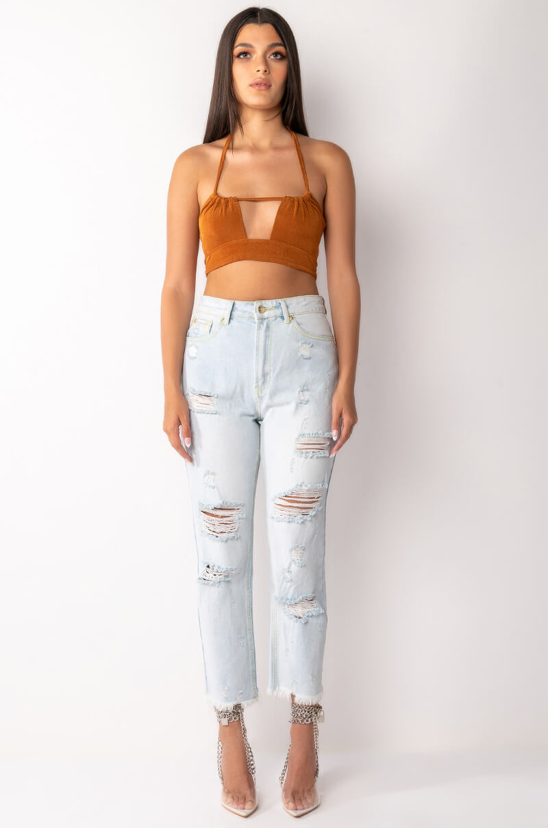 MAMI SLINKY HALTER TOP
