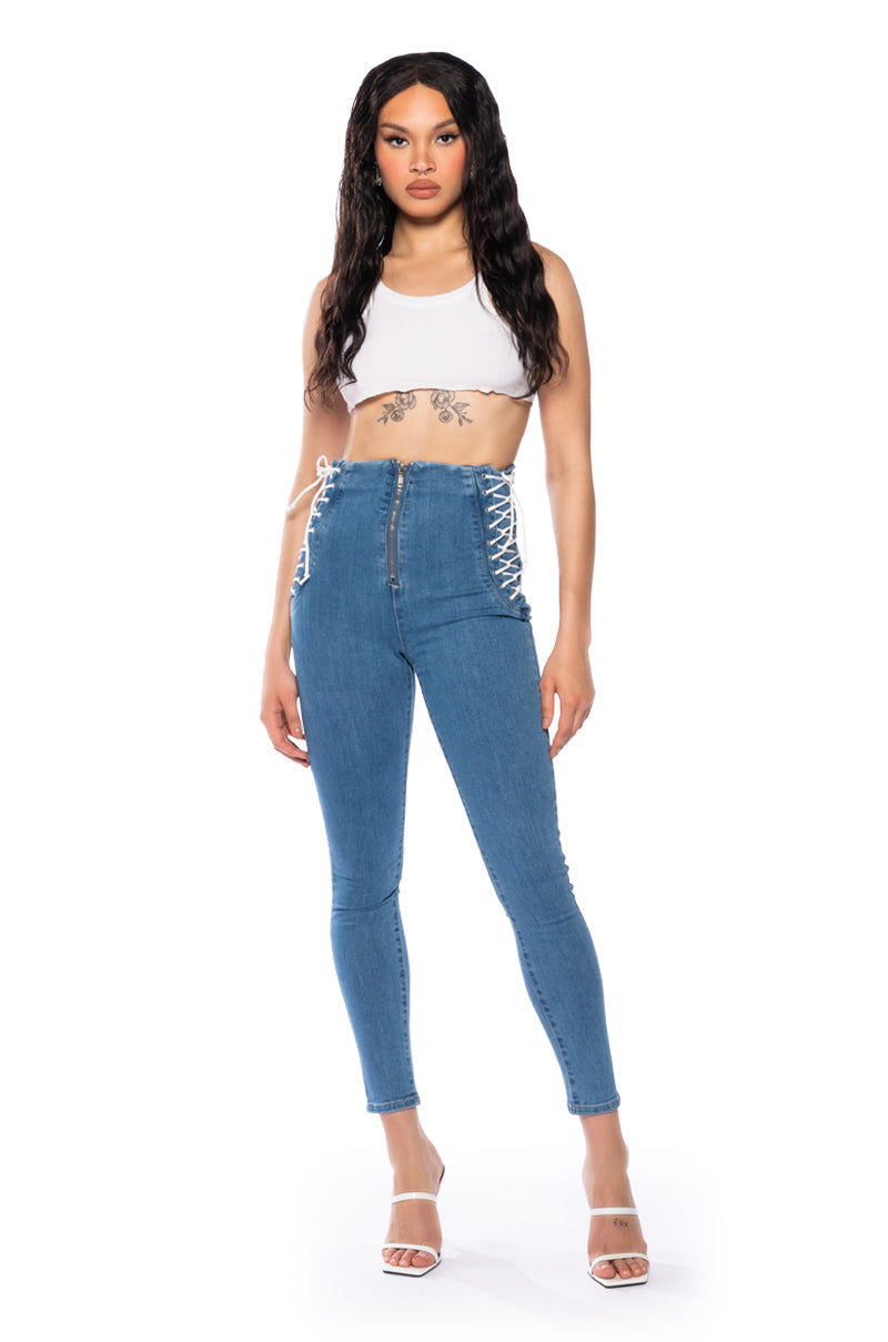 MARGOT LACE SKINNY JEANS