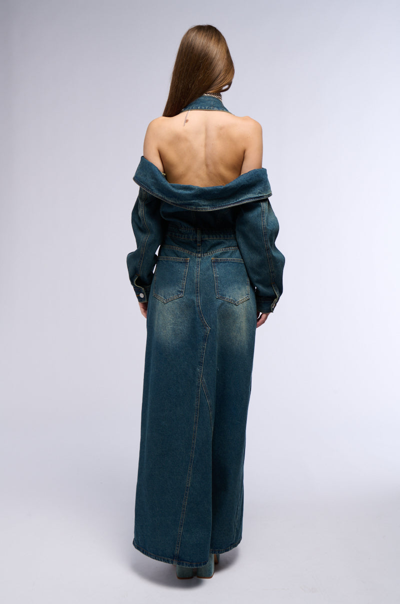 MARIAH DENIM MAXI DRESS