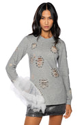 MARIELLA EMBELLISHED SWEATSHIRT