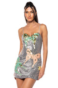 MARIPOSA STRAPLESS SEQUIN MINI DRESS