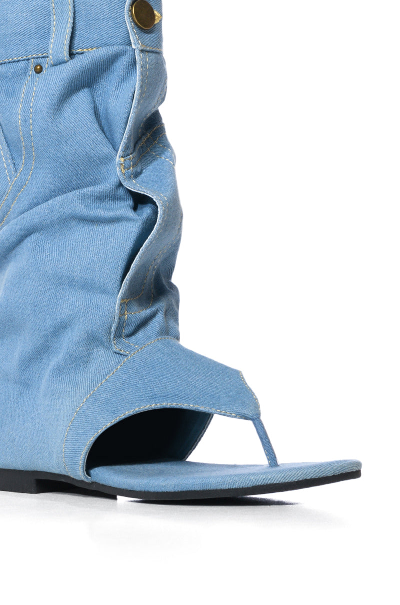 MATIE DENIM GLADIATOR SANDAL