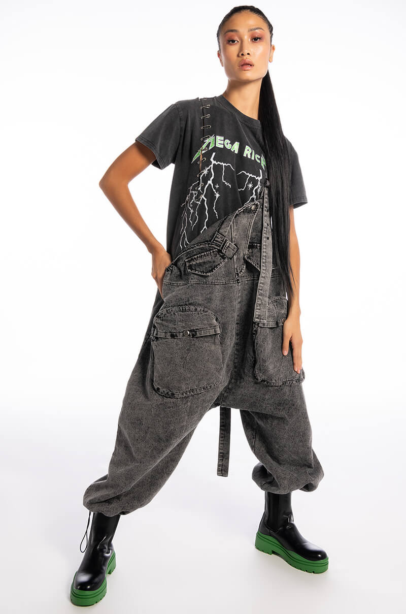 MEGA OR BUST EMBELLISHED GRAPHIC TSHIRT