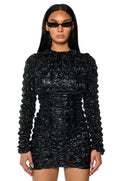 MIDNIGHT CITY LONG SLEEVE MINI DRESS