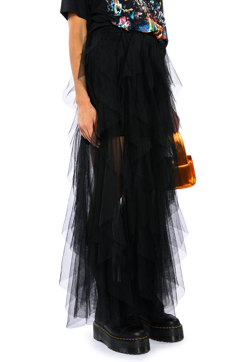 MODERN ROYALTY LAYERED MESH MAXI SKIRT