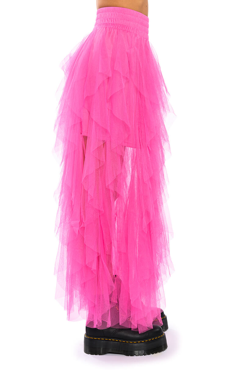 MODERN ROYALTY LAYERED MESH MAXI SKIRT