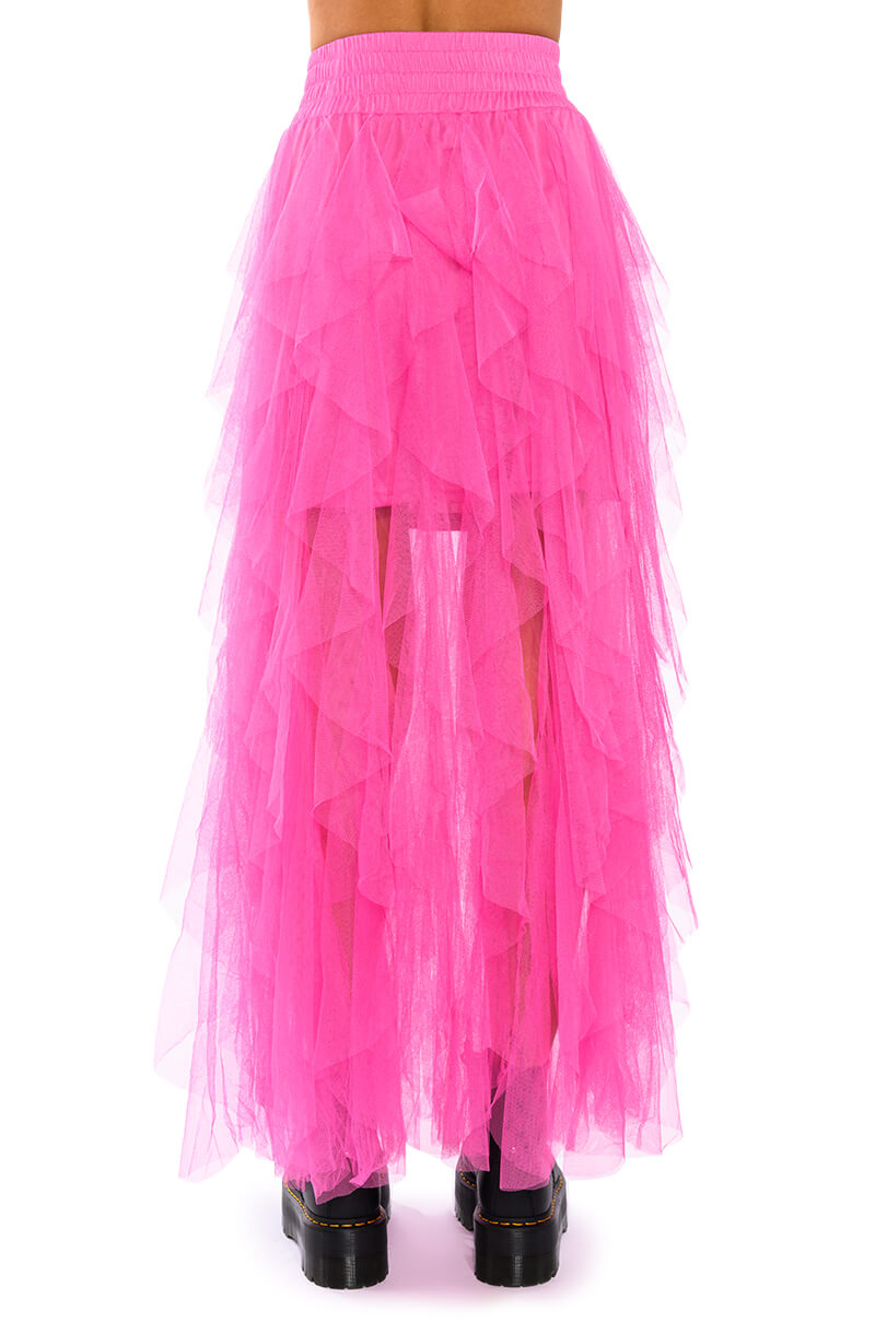 MODERN ROYALTY LAYERED MESH MAXI SKIRT