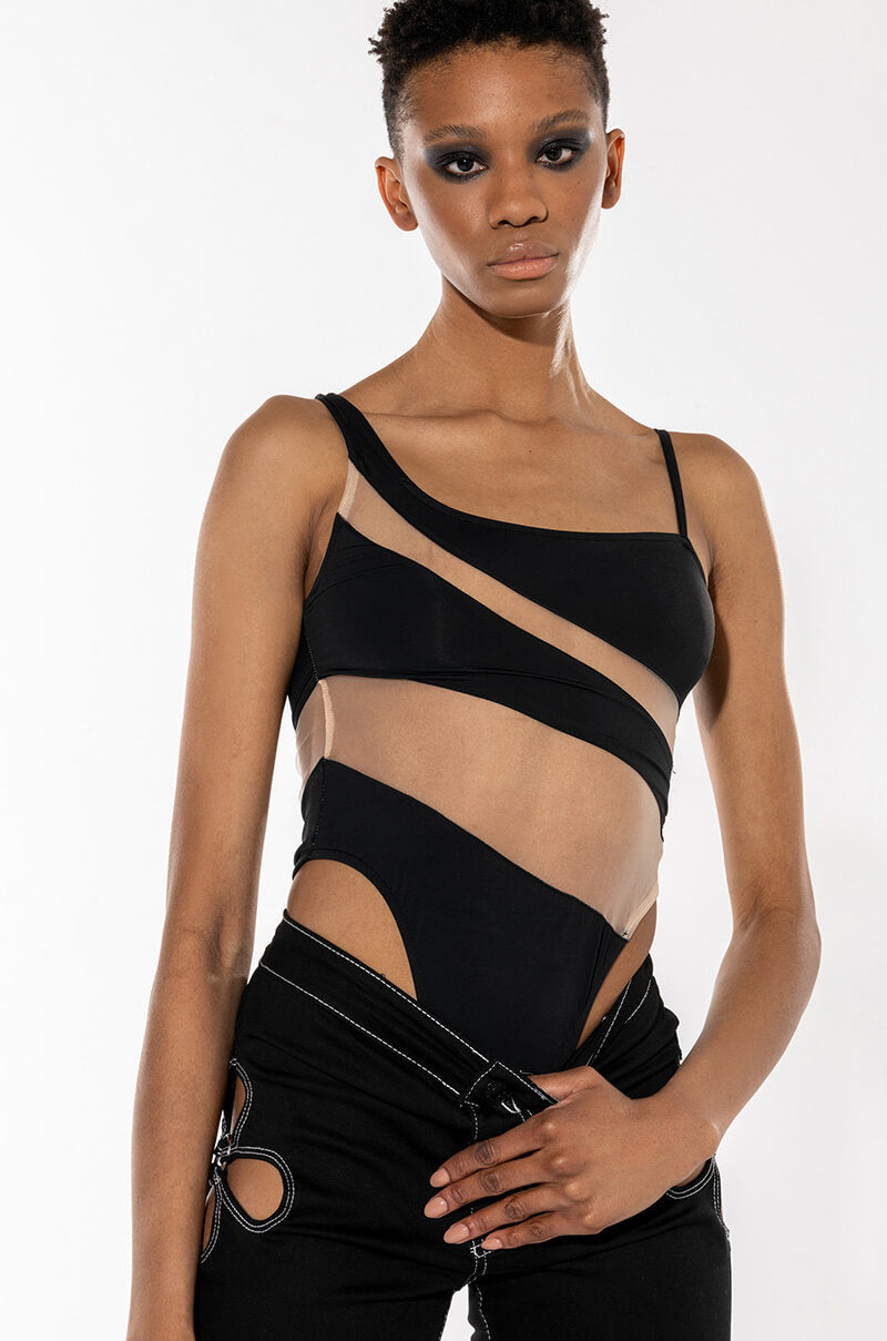 MOJAVE LINES ILLUSIONS SLEEVELESS BODYSUIT