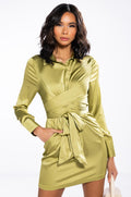 MOLLY TIE FRONT MINI DRESS