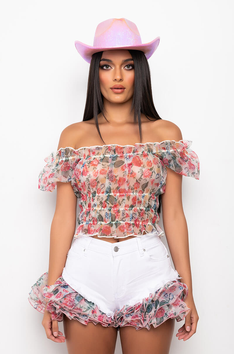 MORNING GLORY PUFF SLEEVE BLOUSE