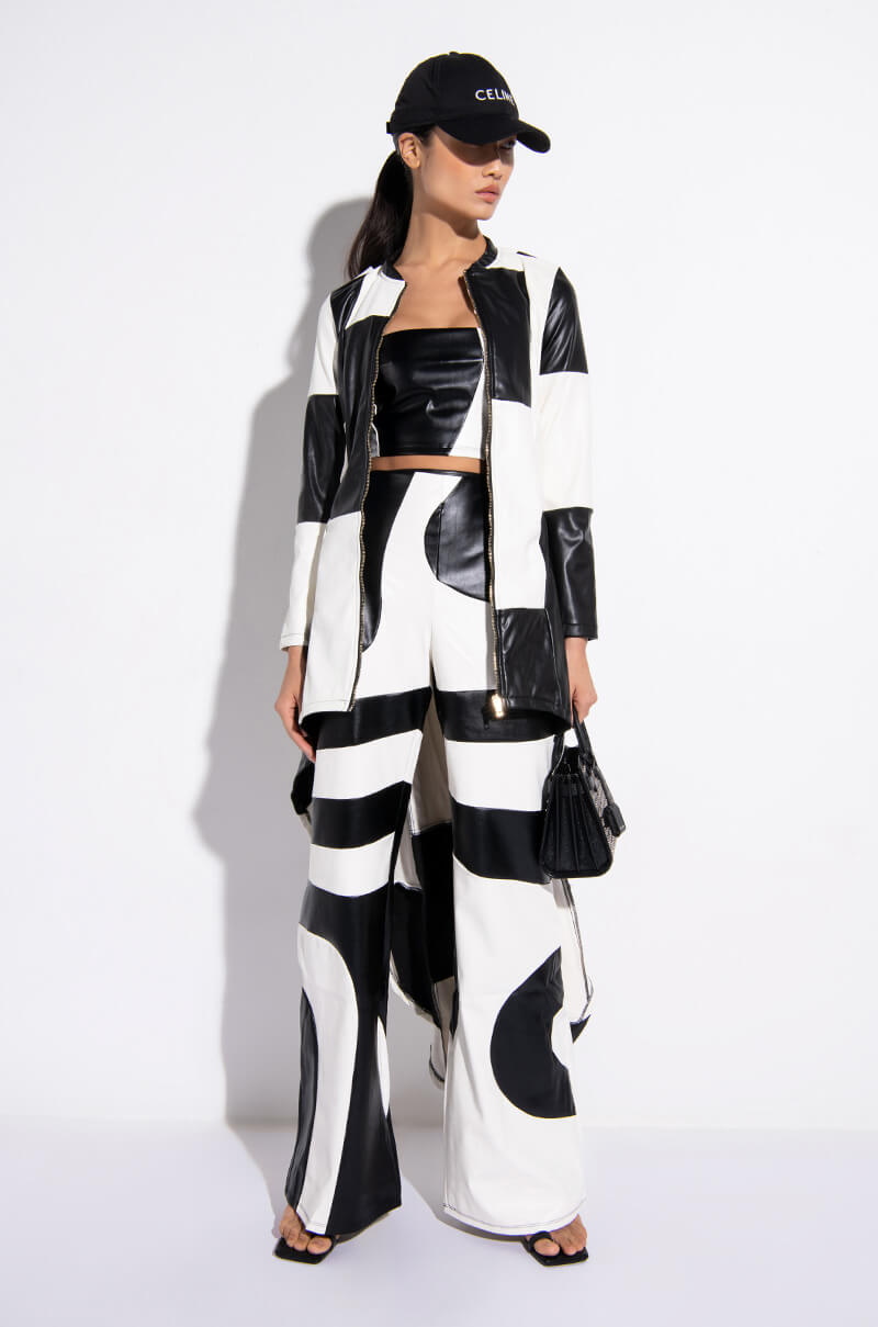 MY SUGAR BOO HI LO CHECKERED TRENCH