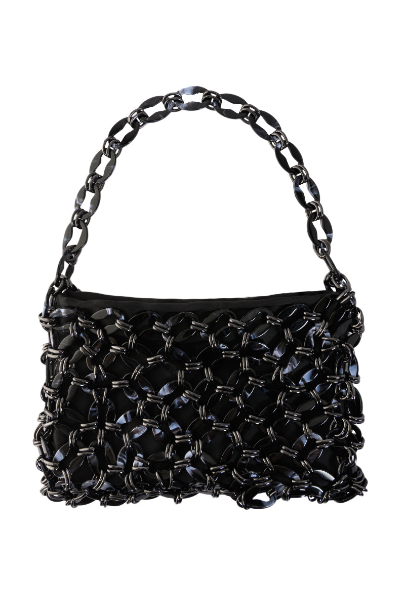 RUMOUR WEAVEN BAG IN BLACK