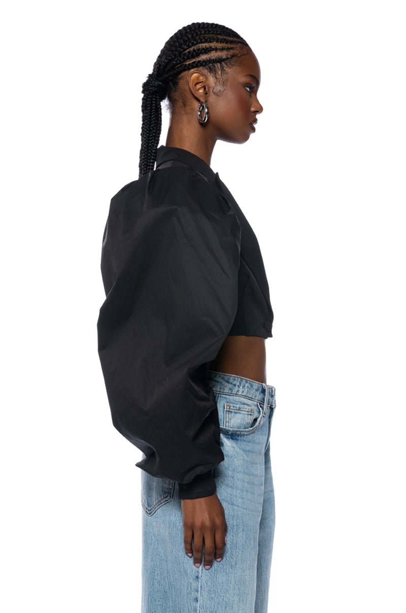 NENA PUFF SLEEVE CROP BLAZER