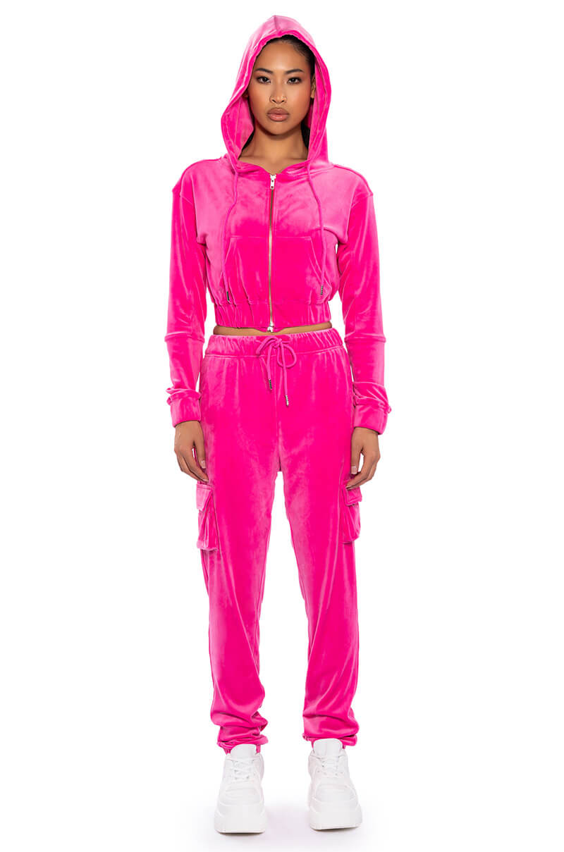 NEW RULES VELVET CARGO JOGGER