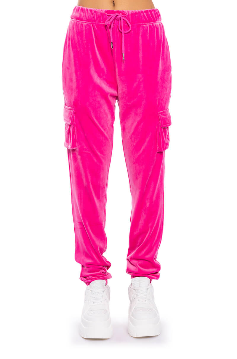 NEW RULES VELVET CARGO JOGGER