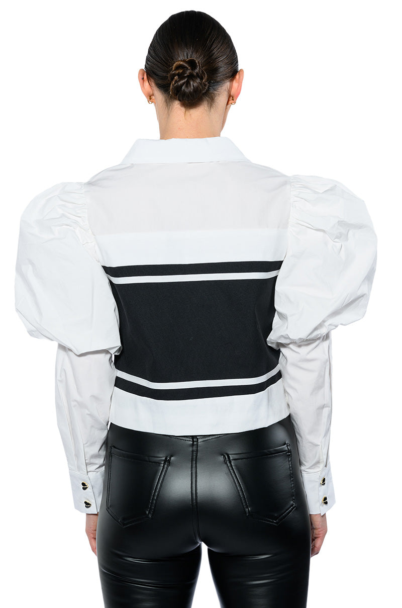 NEWS TO YOU BUTTONDOWN BLOUSE