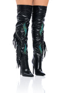 AZALEA WANG SLOANE STILETTO BOOT IN BLACK