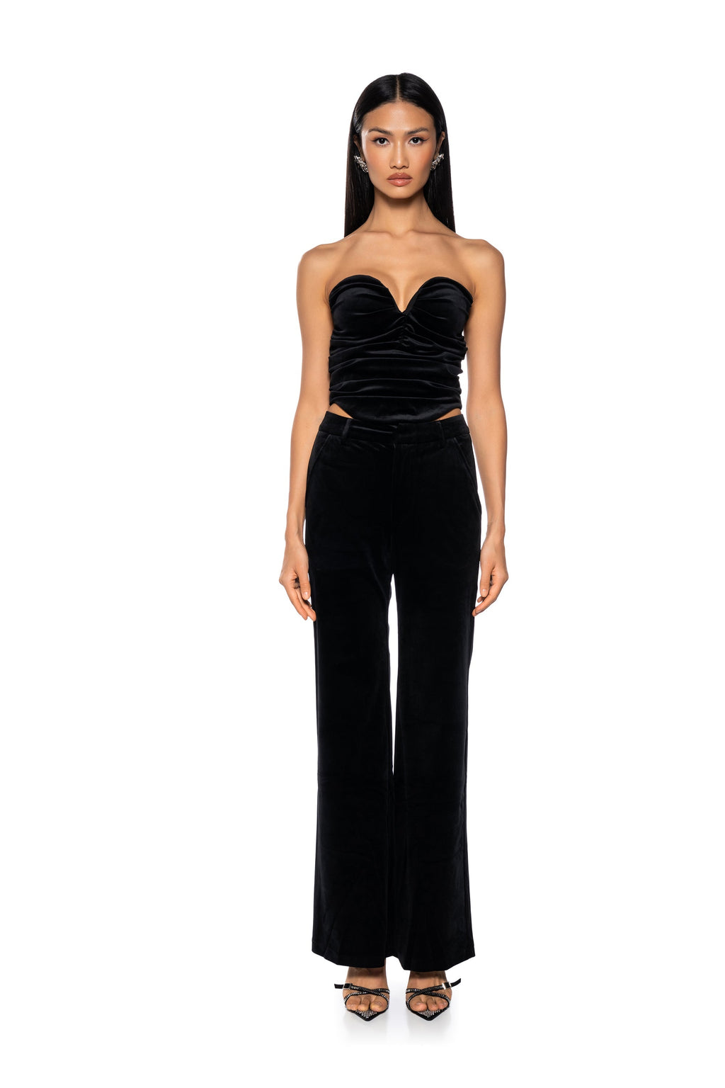 NIGHT MOVES VELVET WIDE LEG TROUSER