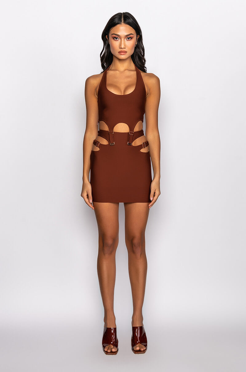 NO COMPETITION BANDAGE HALTER TOP
