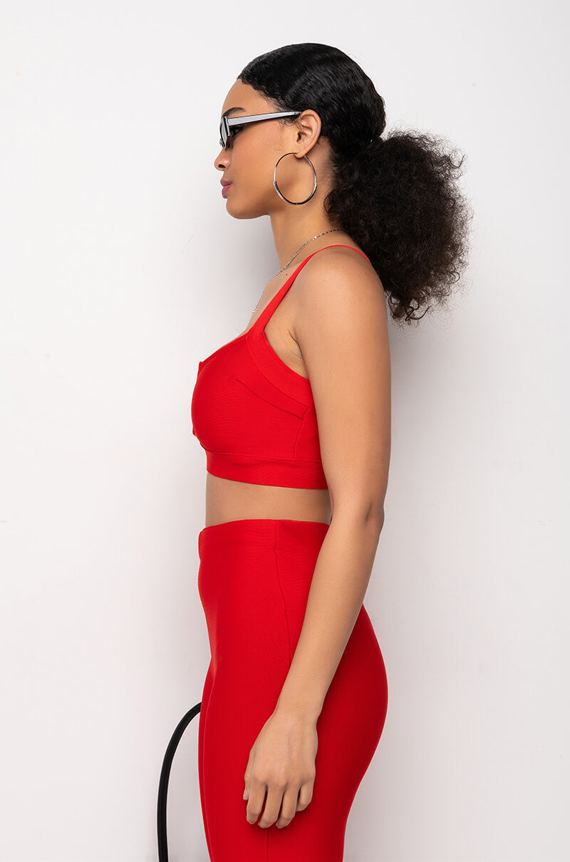 NO SLEEP BANDAGE CROP TOP