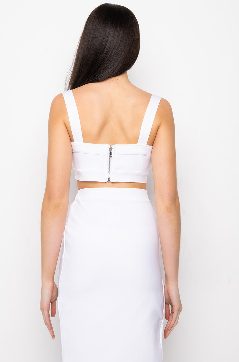 NO SLEEP BANDAGE CROP TOP