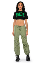 NOT YOUR BABE CROPPED SHORT SLEEVE CREW NECK TSHIRT