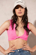 OAHU KNOTTED MESH CROP TANK