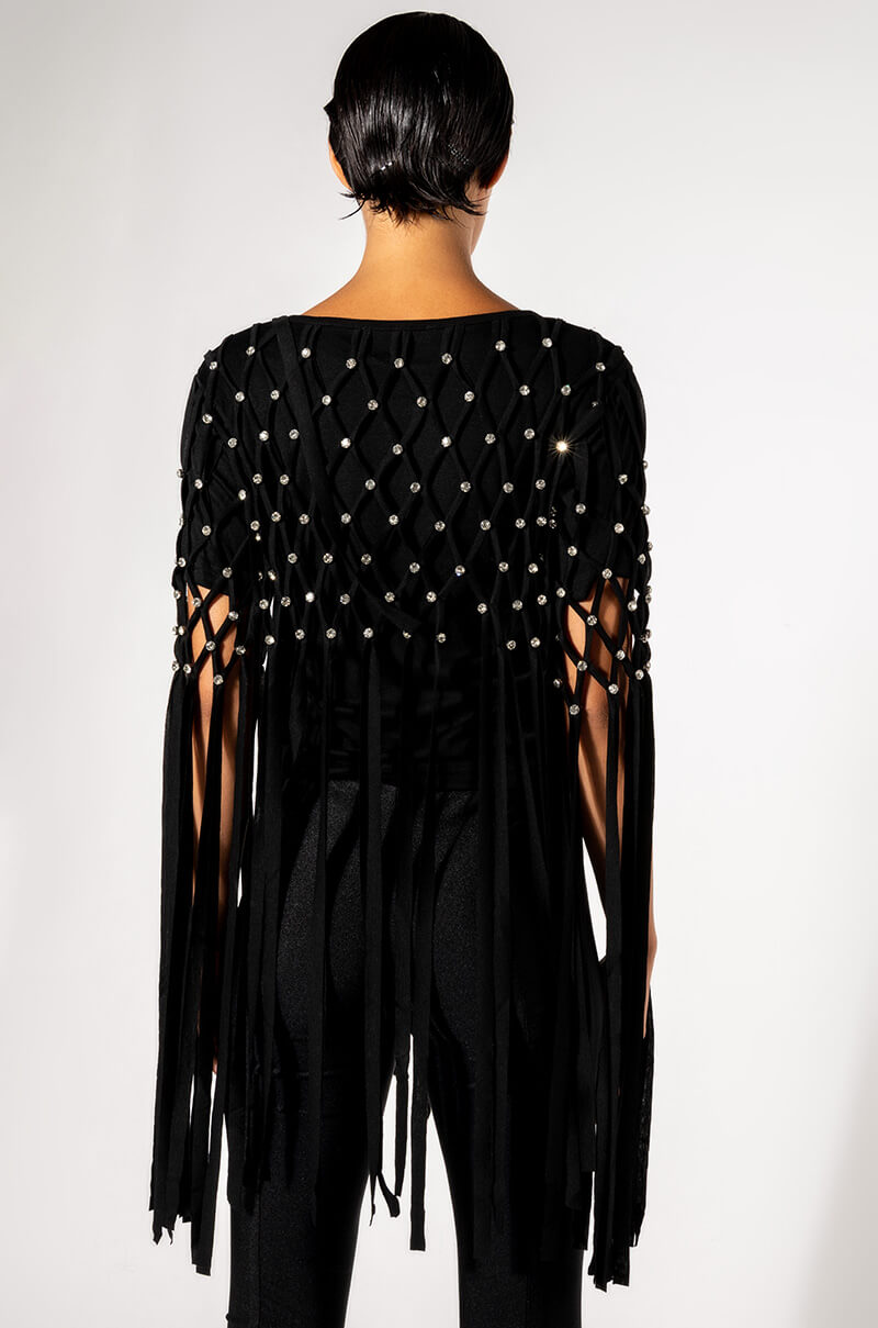 OFF THE TABLE FRINGE DETAIL T SHIRT