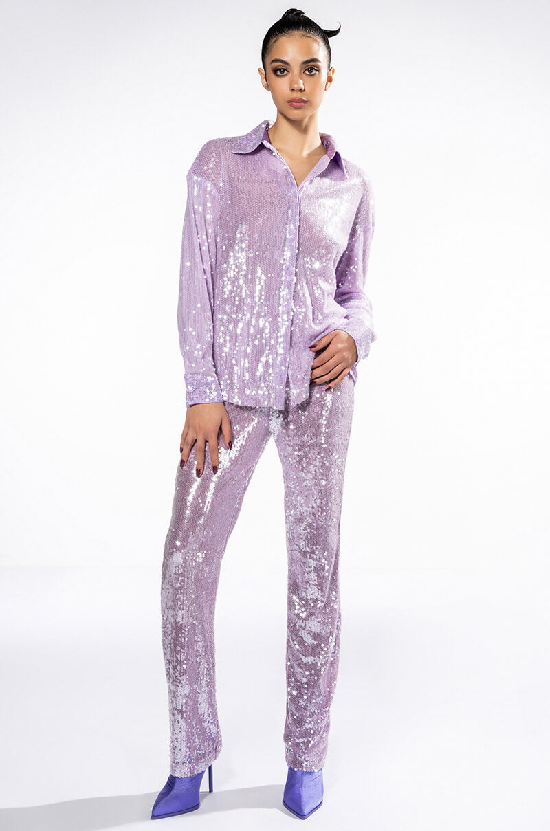 OH YOU FANCY SEQUIN WIDE LEG PANT