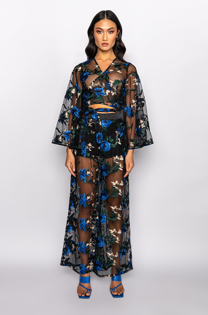 OJAI EMBROIDERED PALAZZO PANT