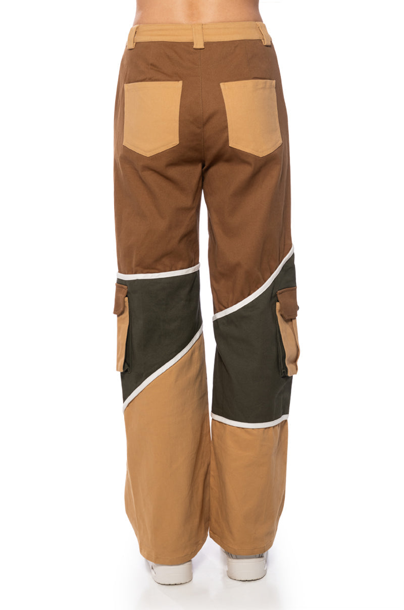 ON MY WAY UP COLOR BLOCKED PANTS