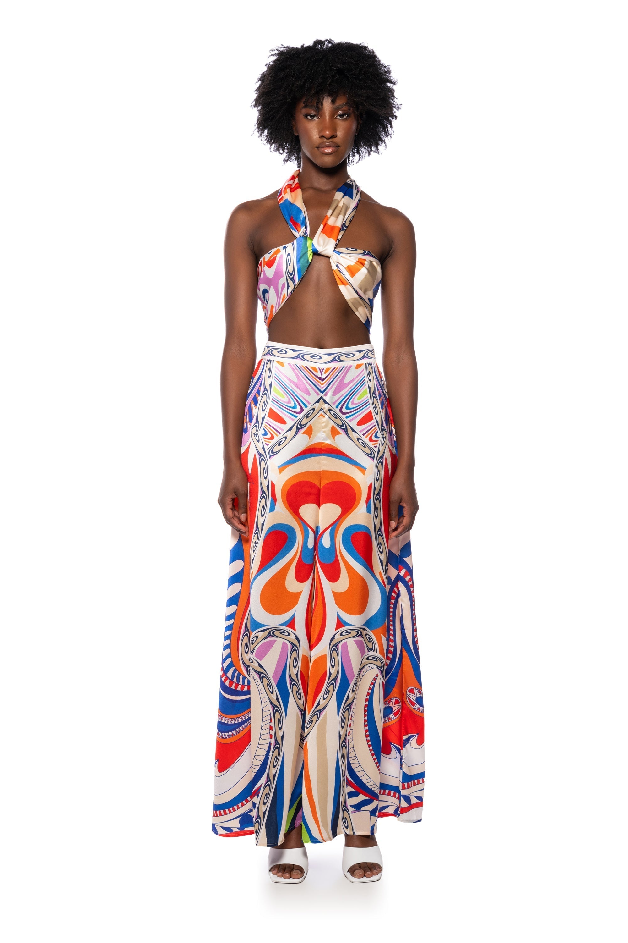 ON THE ISLAND TIE TOP MAXI SKIRT SET