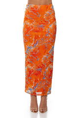 ON THE SHORE MIDI SKIRT