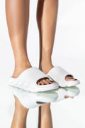 ONLY IN MY DREAMS FLAT SANDAL IN WHITE