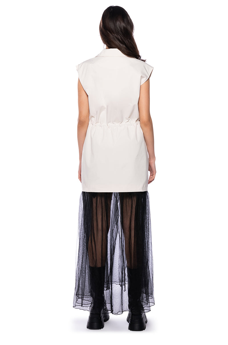 OOPS IM CUTE LONG TULLE SKIRT VEST