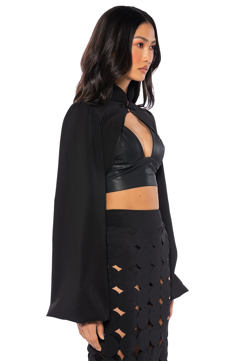OSAKA CROP LONG SLEEVE BOLERO